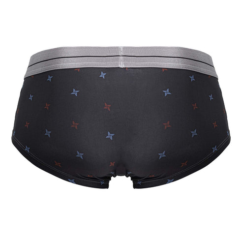 HAWAIR 42530 Printed Microfiber Briefs Color Gray